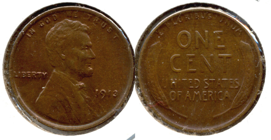 1913 Lincoln Cent MS-63 Brown a