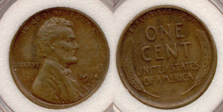 1914-D Lincoln Cent EF-45