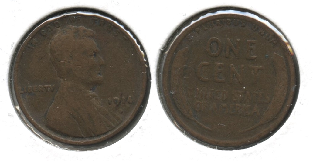 1914-D Lincoln Cent Good-4 Cleaned Retoned