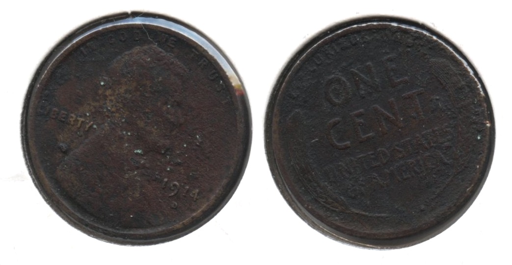 1914-D Lincoln Cent VF-20 Porous