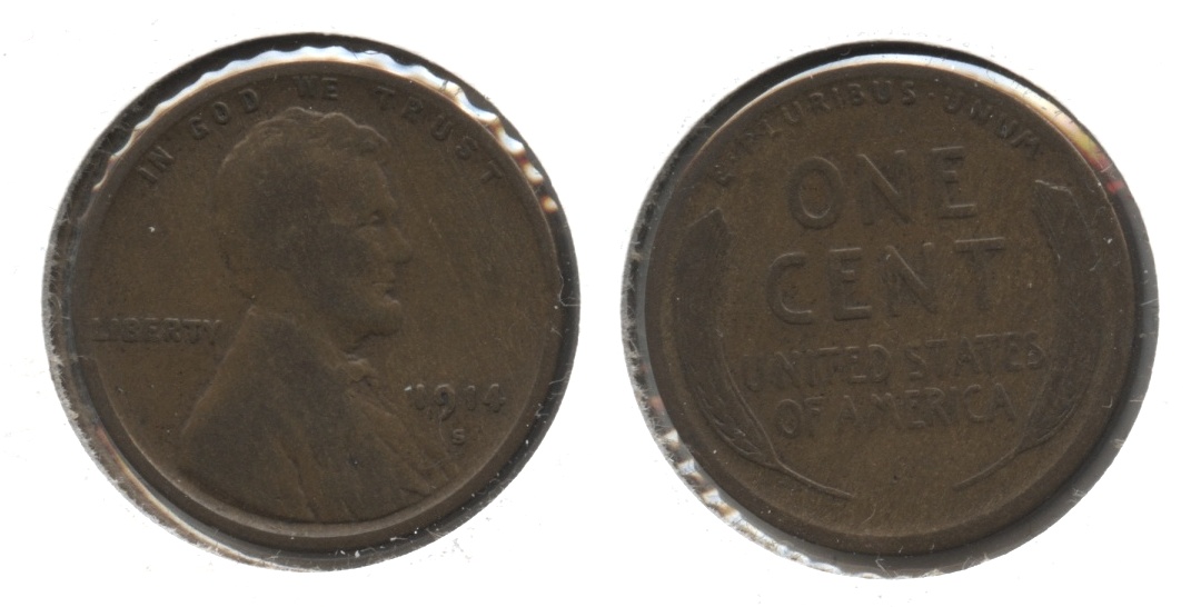 1914-S Lincoln Cent Good-4 #e