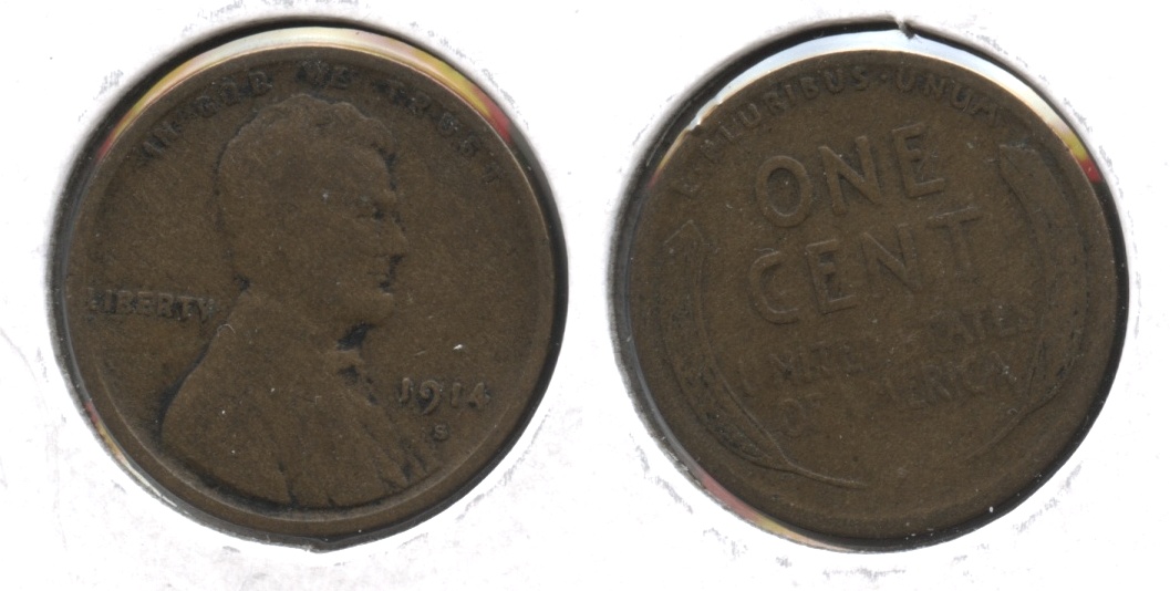 1914-S Lincoln Cent Good-4 #h