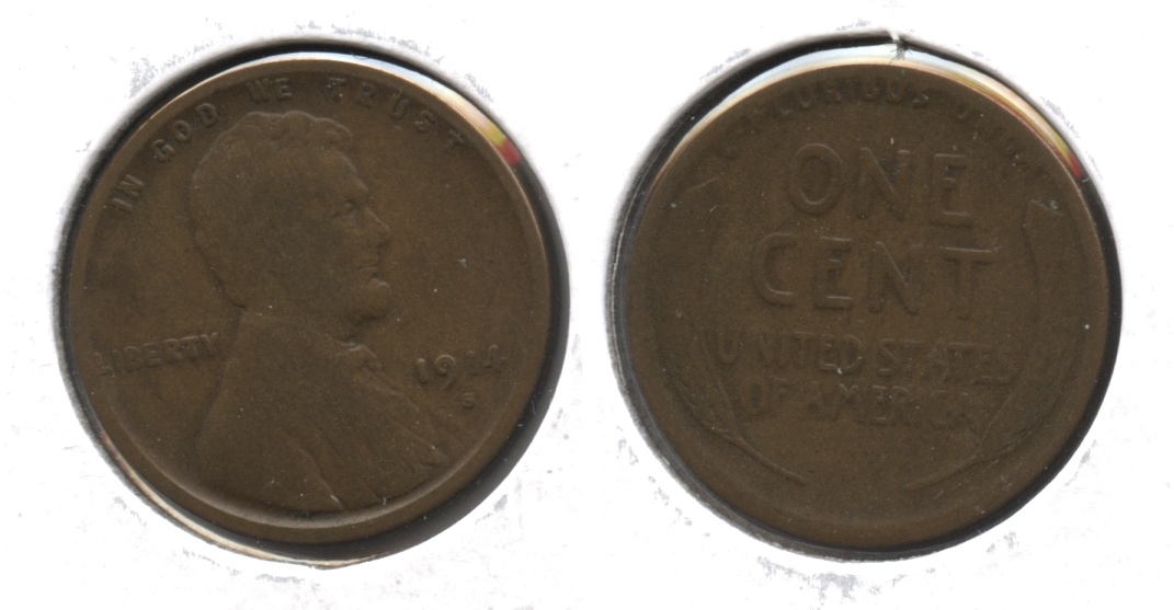 1914-S Lincoln Cent Good-4 #p