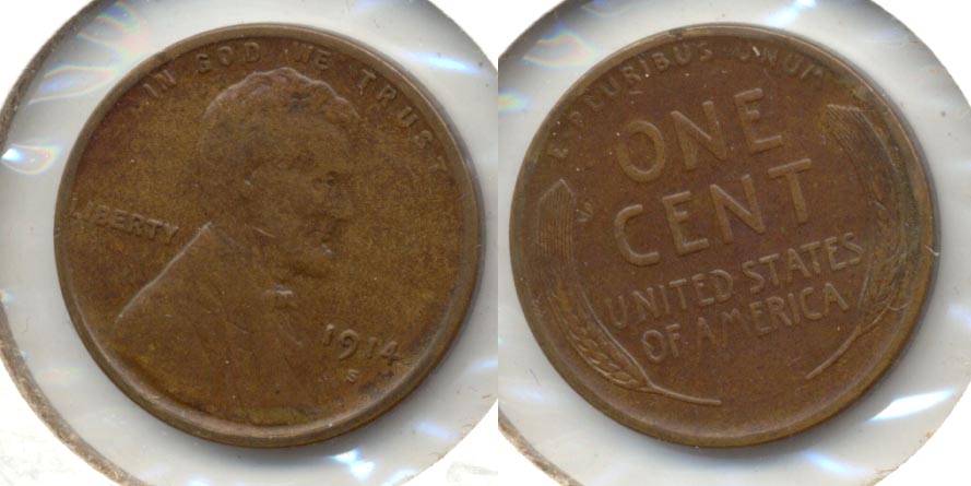 1914-S Lincoln Cent VF-20