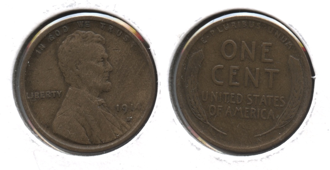 1914-S Lincoln Cent VF-20 #b