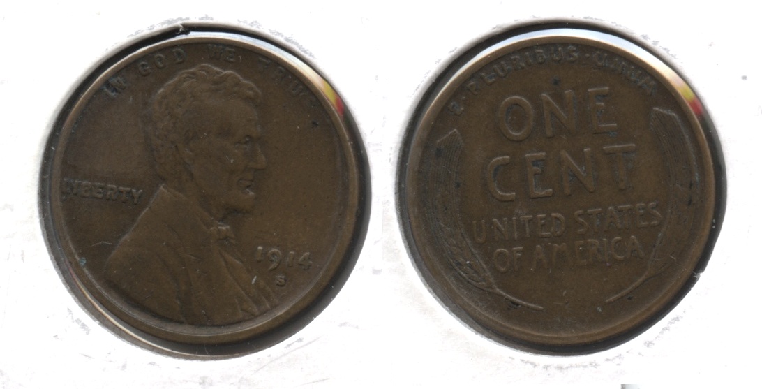 1914-S Lincoln Cent VF-20 #e
