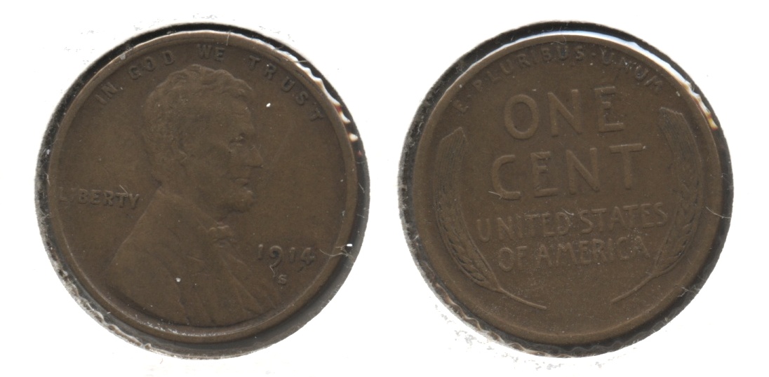 1914-S Lincoln Cent VF-20 #f