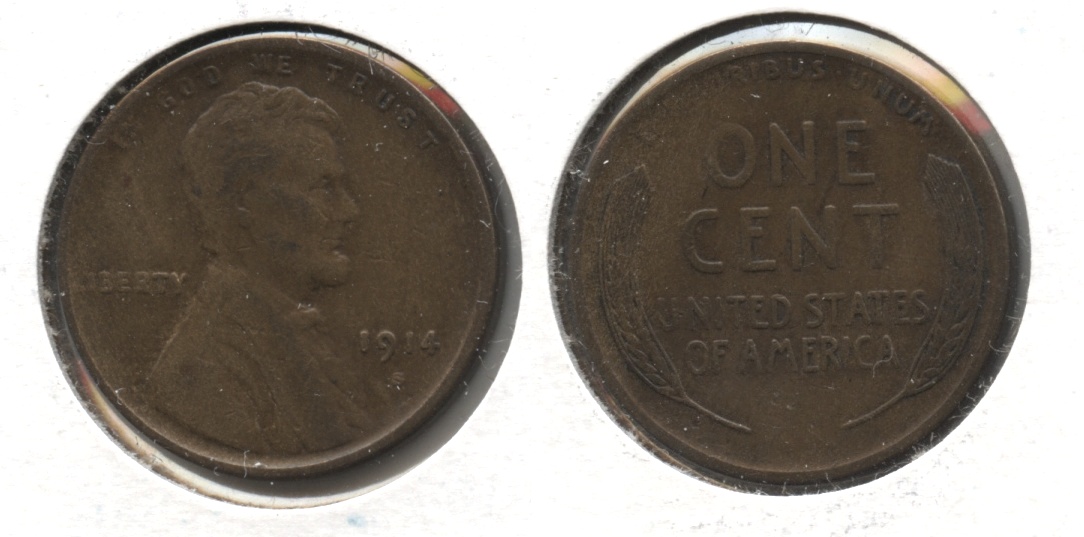 1914-S Lincoln Cent VF-20 #k