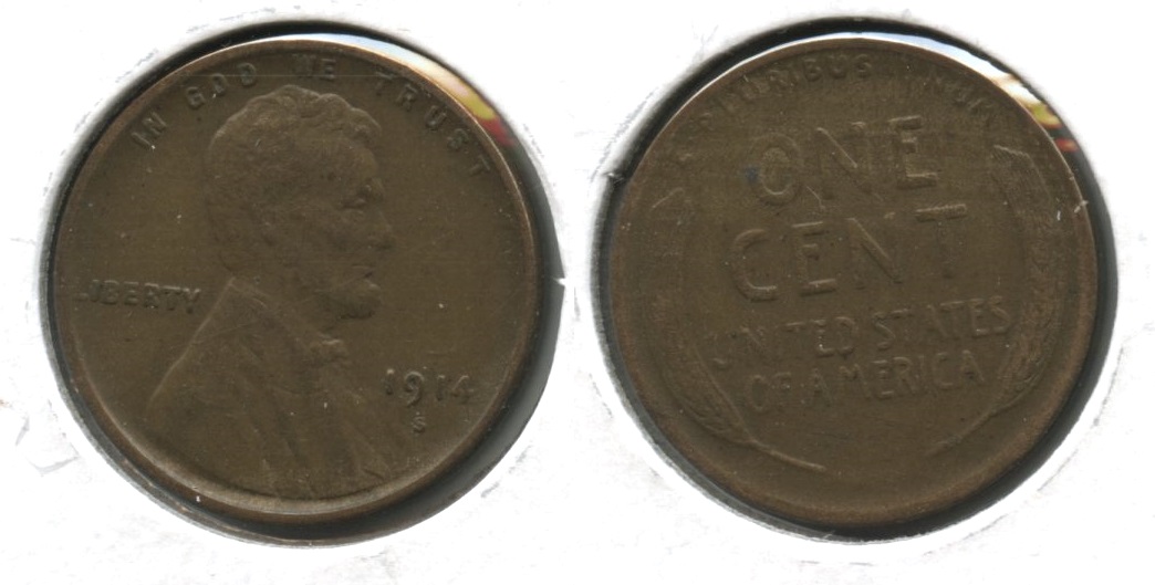 1914-S Lincoln Cent VF-20 #n