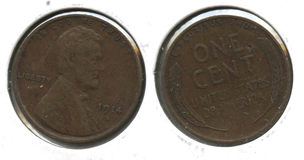 1914-S Lincoln Cent VF-20 #o Marks