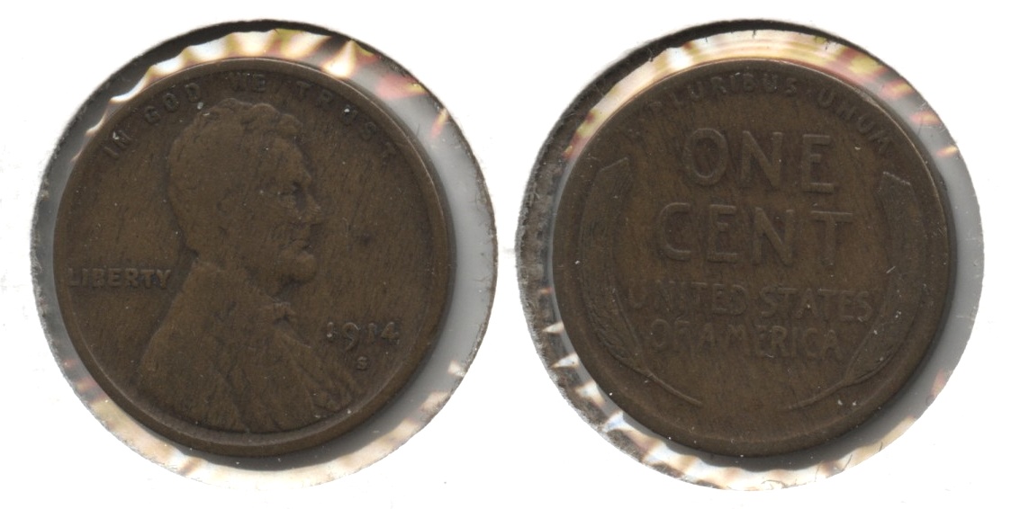 1914-S Lincoln Cent VG-8 #a