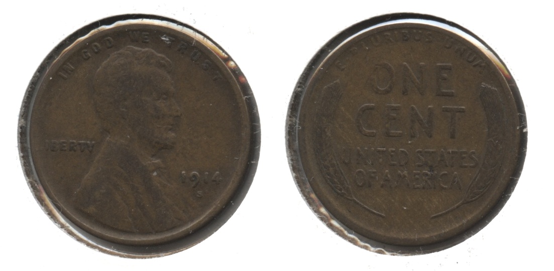 1914-S Lincoln Cent VG-8 #aa
