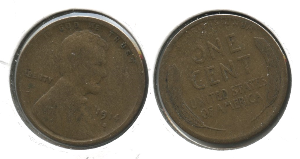 1914-S Lincoln Cent VG-8 #ae