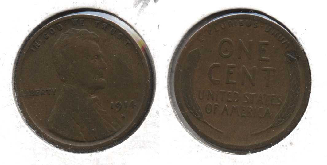 1914-S Lincoln Cent VG-8 #b