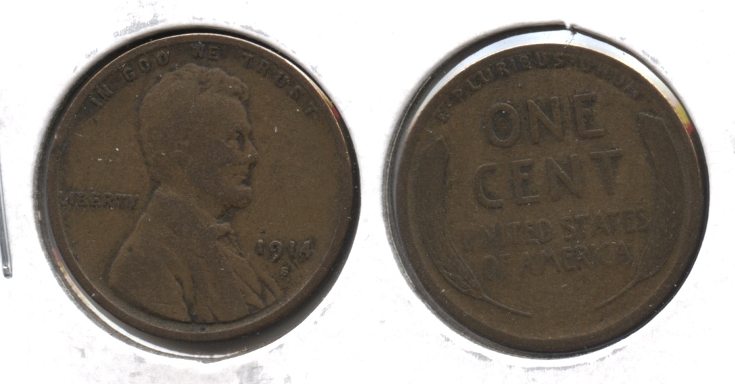 1914-S Lincoln Cent VG-8 #e