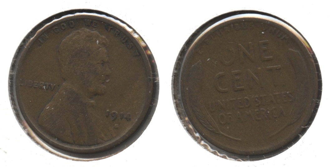 1914-S Lincoln Cent VG-8 #n