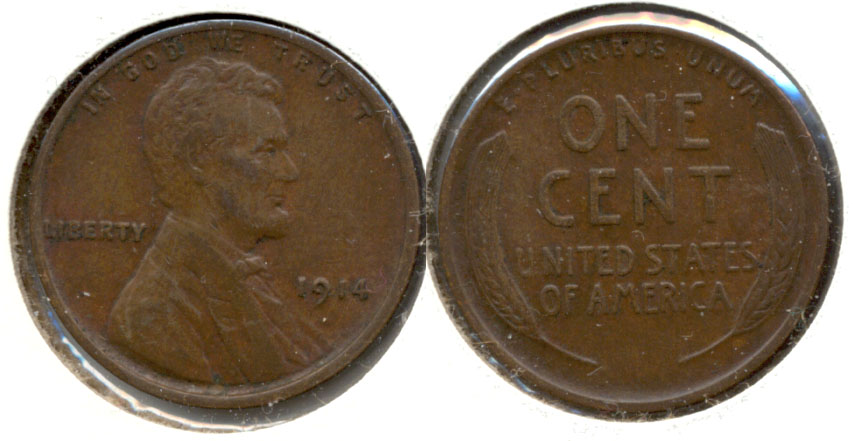 1914 Lincoln Cent EF-40 b
