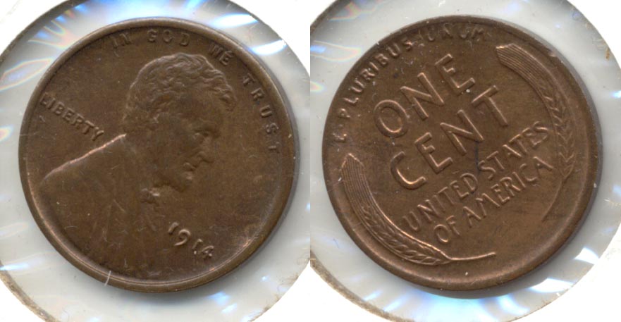 1914 Lincoln Cent MS-63 Brown a