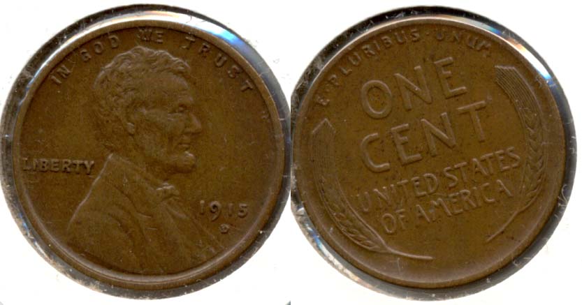 1915-D Lincoln Cent AU-50 c