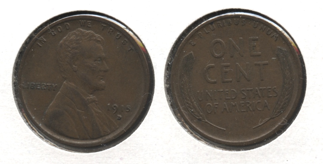 1915-D Lincoln Cent AU-50 #e