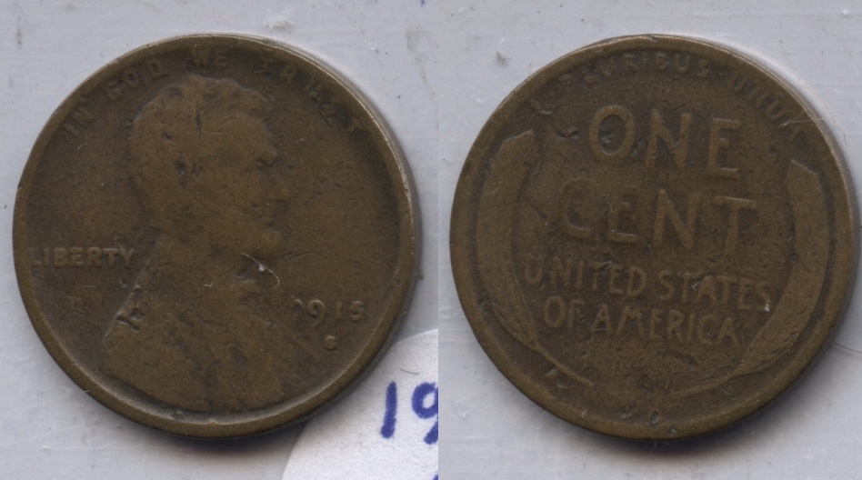 1915-S Lincoln Cent AG-3