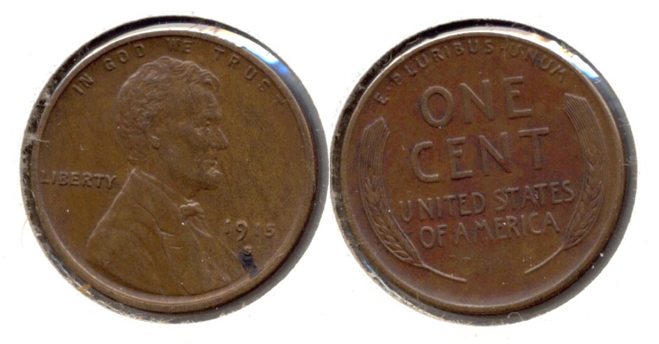 1915-S Lincoln Cent AU-50
