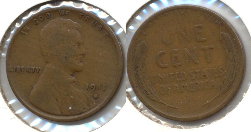 1915-S Lincoln Cent Fine-12 a