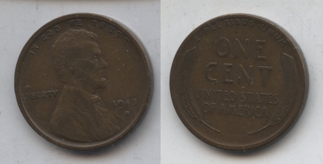 1915-S Lincoln Cent Fine-12 #al