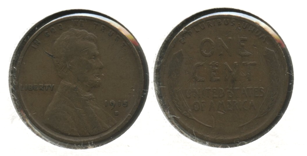 1915-S Lincoln Cent Fine-12 #ap Rough