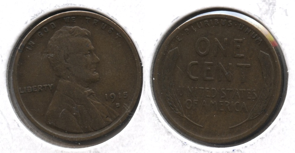 1915-S Lincoln Cent Fine-12 #i