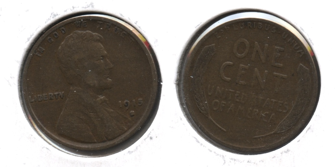 1915-S Lincoln Cent Fine-12 #q