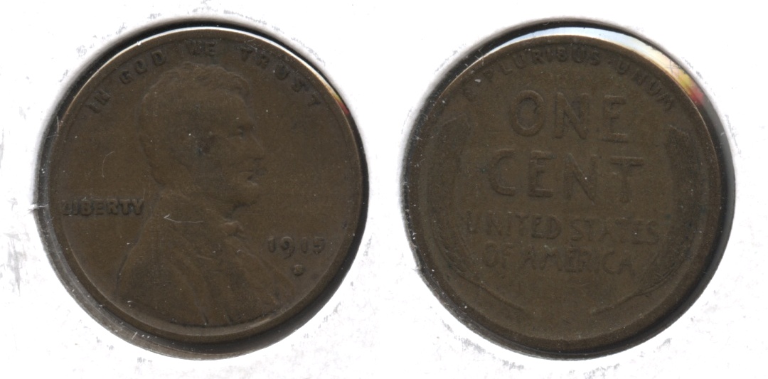 1915-S Lincoln Cent Fine-12 #w