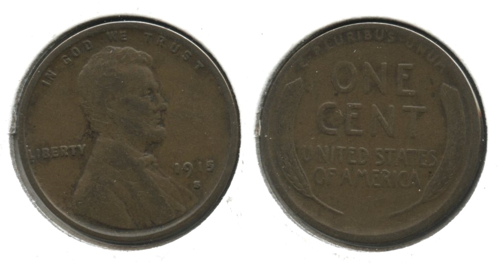 1915-S Lincoln Cent Good-4 #s