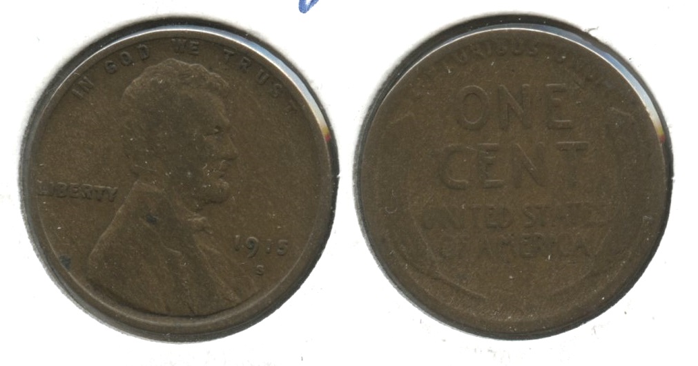 1915-S Lincoln Cent Good-4 #t