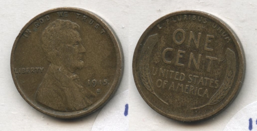 1915-S Lincoln Cent VF-20 #aq