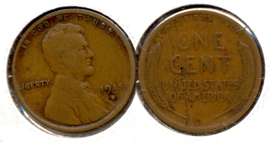 1915-S Lincoln Cent VG-8