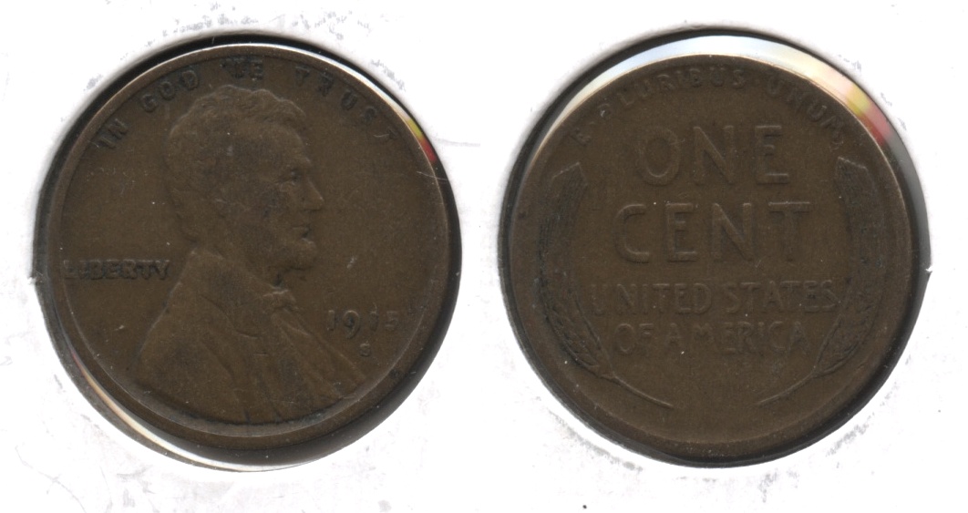 1915-S Lincoln Cent VG-8 #b