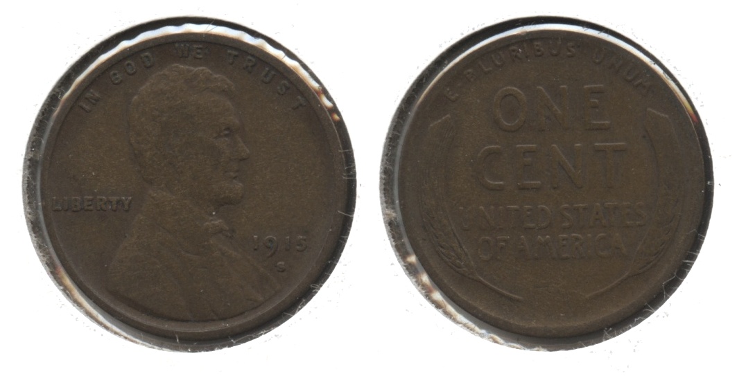 1915-S Lincoln Cent VG-8 #p