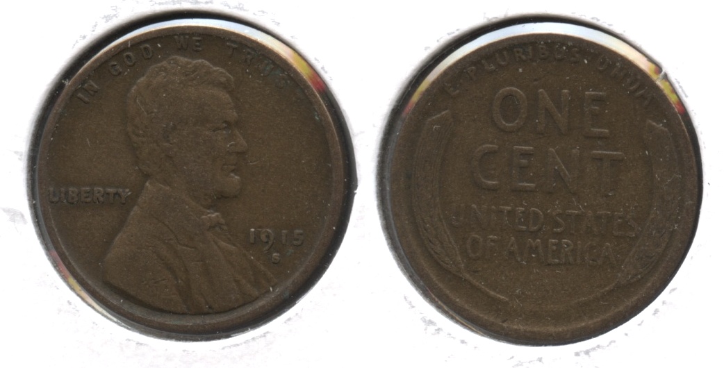 1915-S Lincoln Cent VG-8 #q