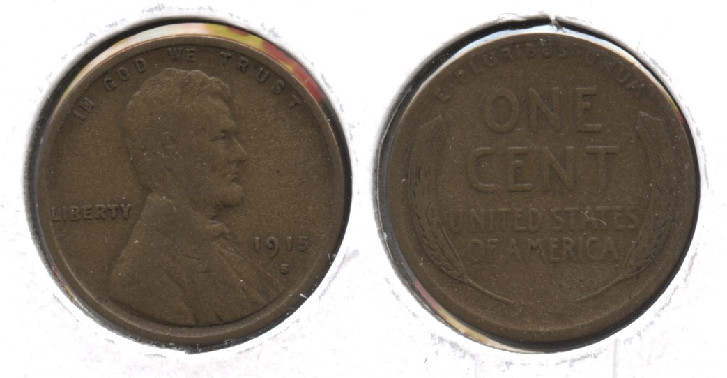 1915-S Lincoln Cent VG-8 #t