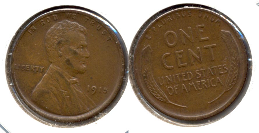 1915 Lincoln Cent AU-50 a