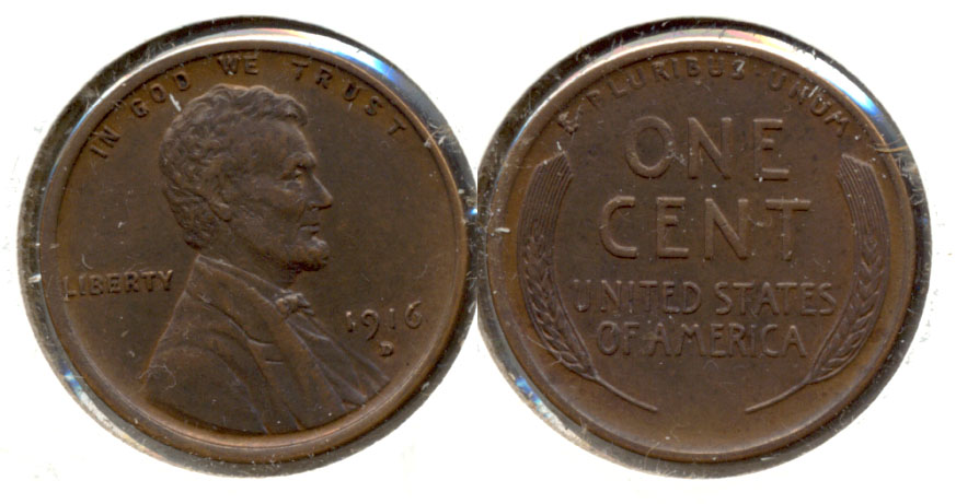 1916-D Lincoln Cent EF-45 a