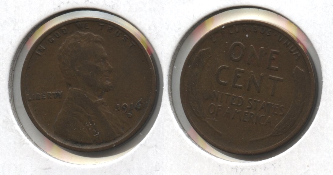 1916-D Lincoln Cent VF-20