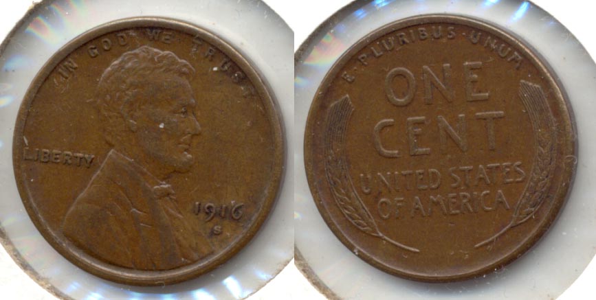 1916-S Lincoln Cent AU-55