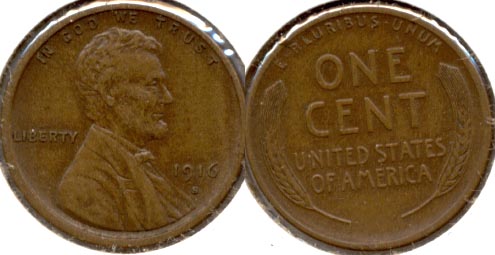 1916-S Lincoln Cent EF-40