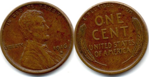 1916-S Lincoln Cent EF-40 a