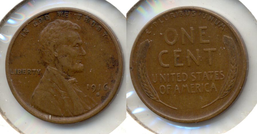 1916-S Lincoln Cent EF-45 b