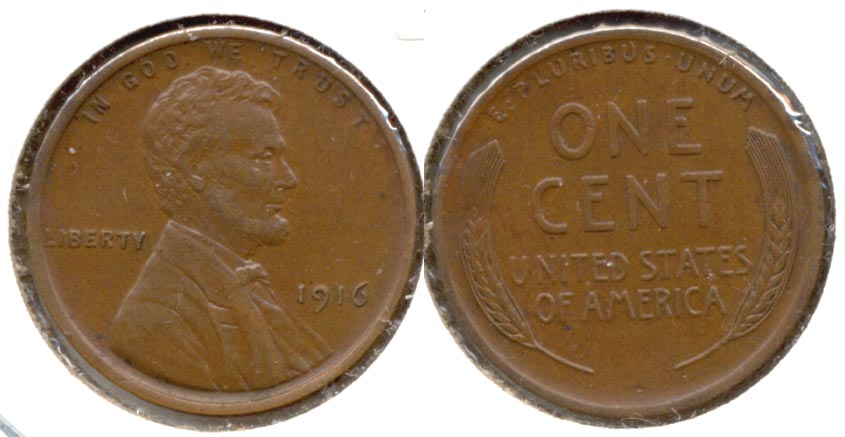 1916 Lincoln Cent AU-50