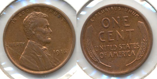 1916 Lincoln Cent AU-55