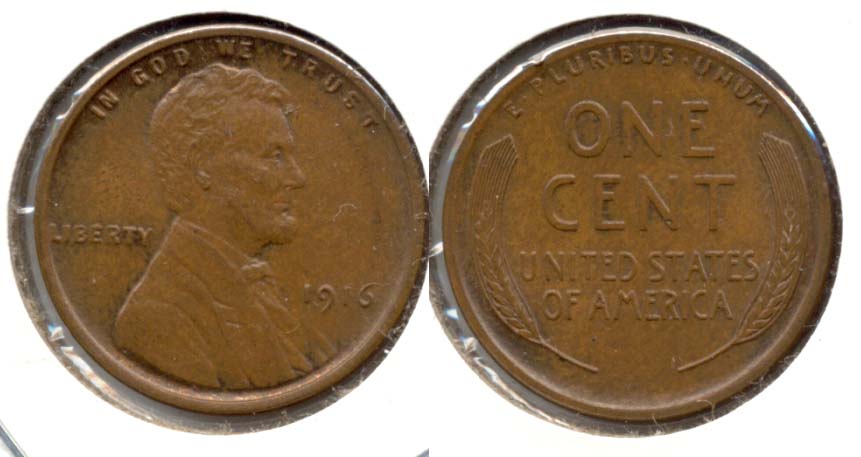 1916 Lincoln Cent MS-60 Brown